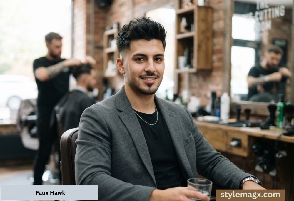 15 Best Triangle Face Shape Hairstyles for Men That Balance Your Jaw 12 Faux Hawk
