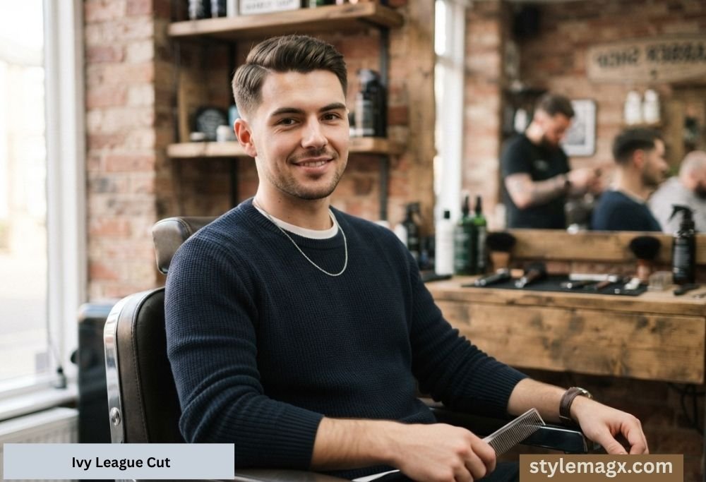 15 Best Triangle Face Shape Hairstyles for Men That Balance Your Jaw 11 Ivy League Cut