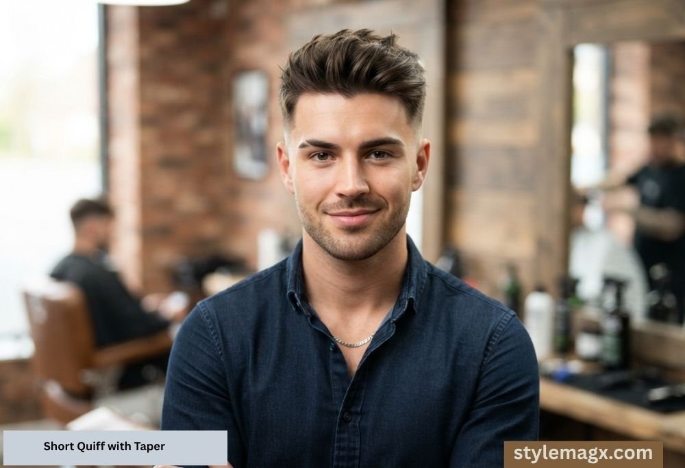 Short Quiff with Taper