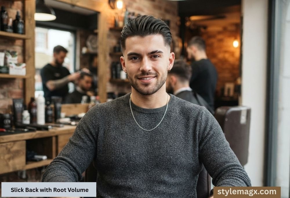 15 Best Triangle Face Shape Hairstyles for Men That Balance Your Jaw 10 Slick Back with Root Volume