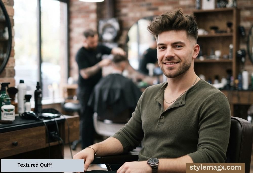 15 Best Triangle Face Shape Hairstyles for Men That Balance Your Jaw 5 Textured Quiff