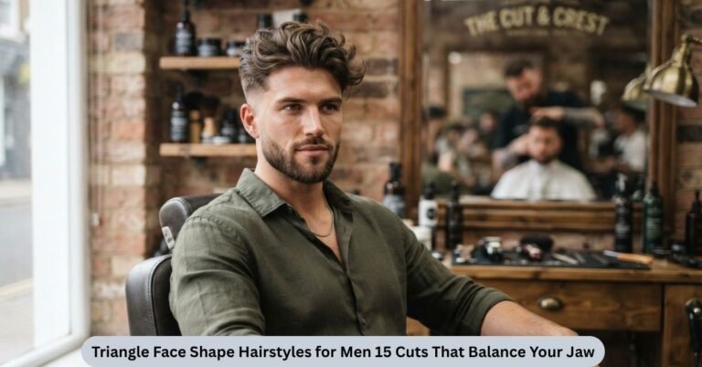 Triangle Face Shape Hairstyles for Men