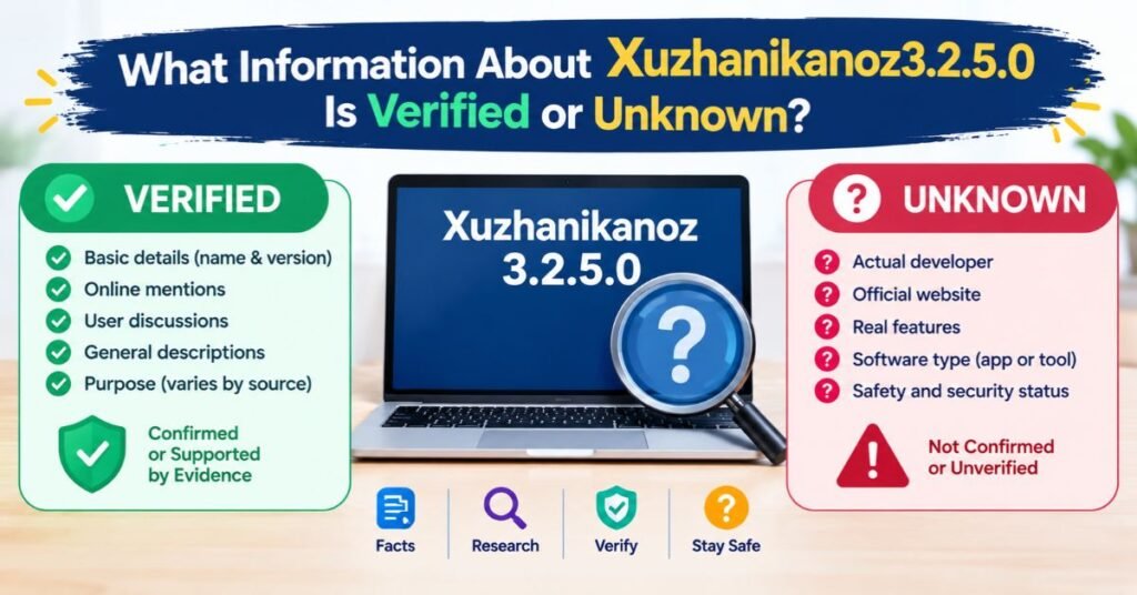 What Information About Xuzhanikanoz3 2 5 0 Is Verified or Unknown